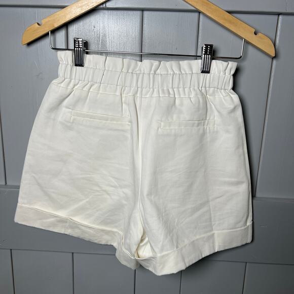 Moodie Women's Cream Cotton Short Size XS - Picture 4 of 6